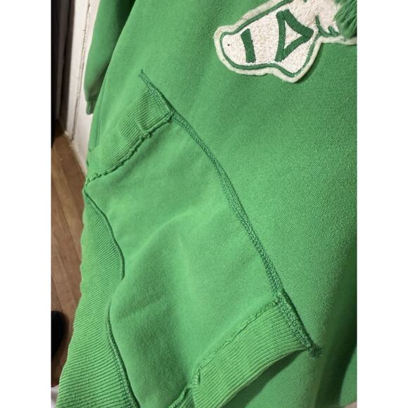 Abercrombie & Fitch Green Hoodie Men’s Medium M Muscle Fit Logo Pullover Vintage - Picture 4 of 11